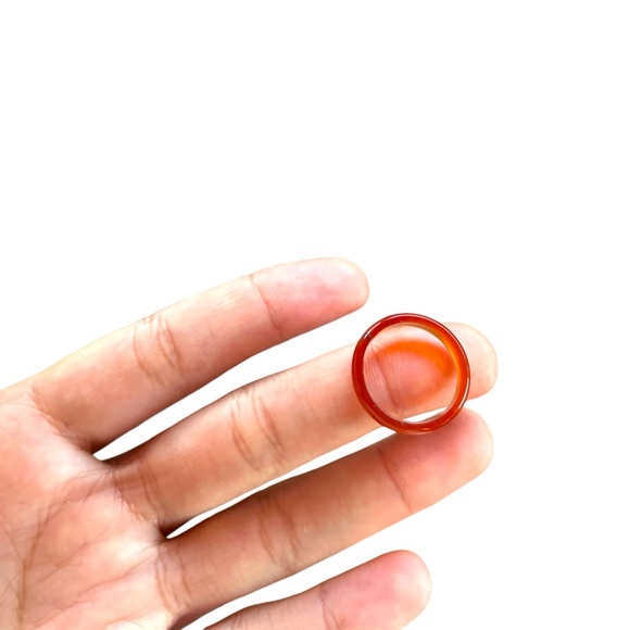vintage carnelian stone ring - Picture 4 of 4